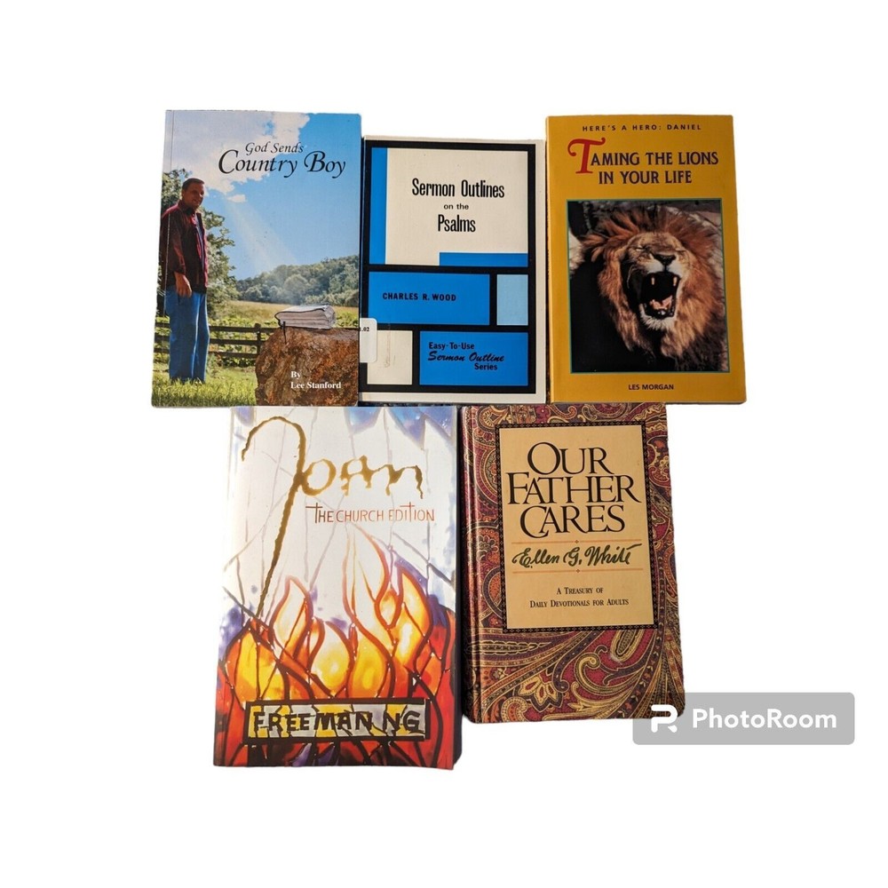 Lot of 5 Christian Paperback Books Ng Wood Morgan White Stanford Daniel Psalms
